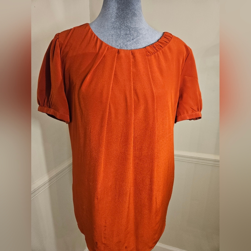ANTONIO MELANI Rust Orange Blouse